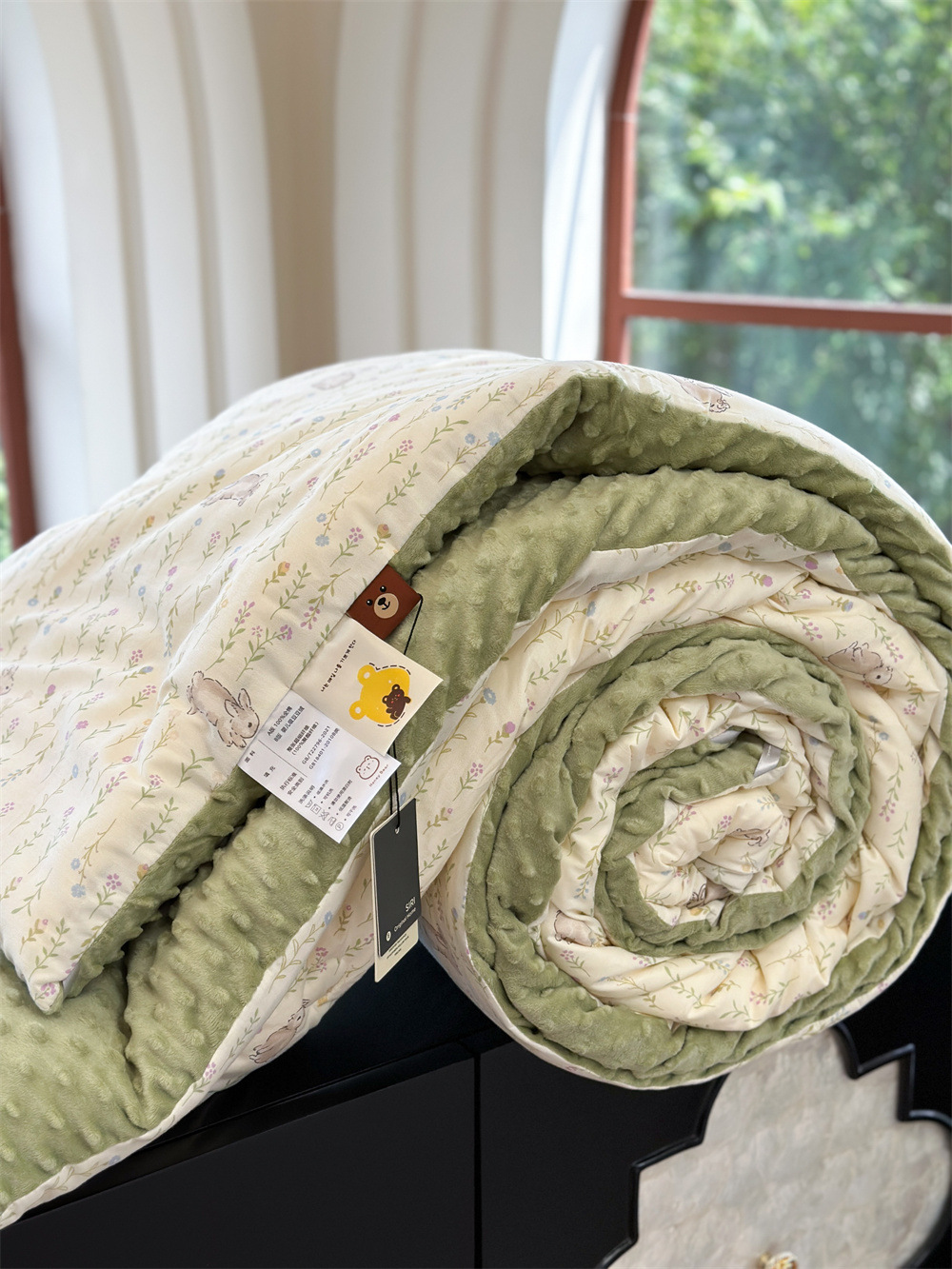 13372 All-cotton cartoon small floral print spring and autumn quilt soothing, bean quilt warm and fleece winter quilt core pic 39