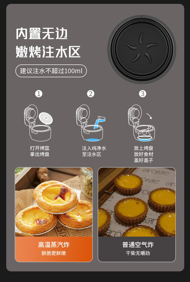 Oaks Air Fryer 2024 New Smart oil-free multi-functional Automatic Home Fryer for Healthy French fries pic 18