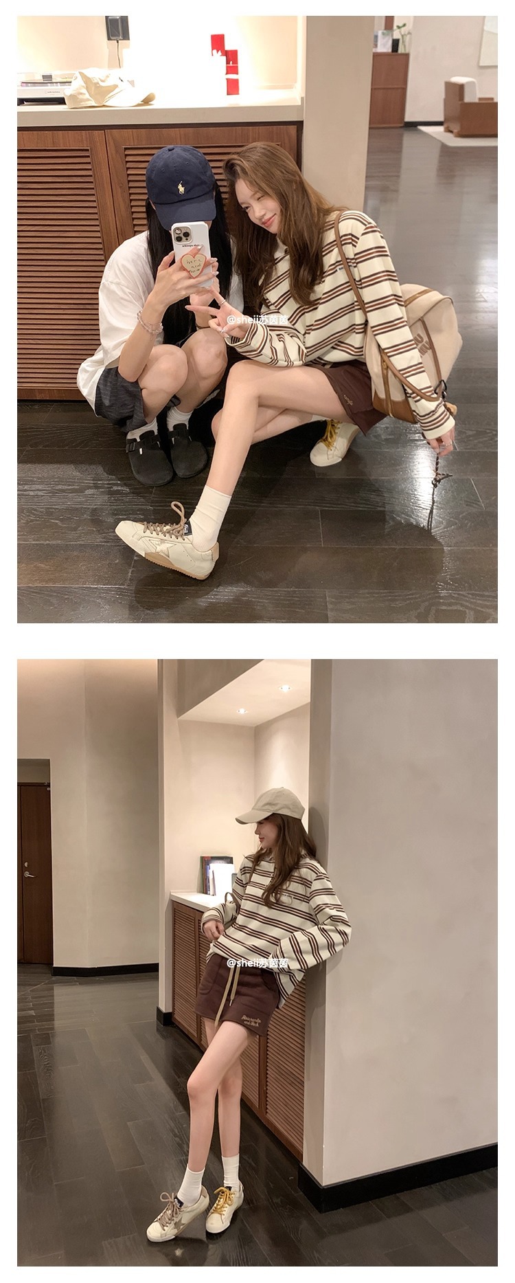 【苏茵茵】二代版~擦色小牛皮复古鸳鸯带板鞋女星星鞋厚底小脏鞋详情18