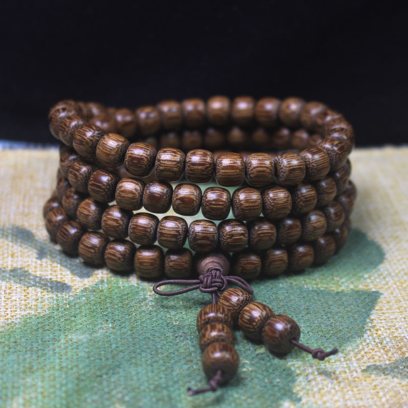 沉香木圆满款20mm手串老型珠算盘珠手链国风文玩佛珠念珠手饰详情26