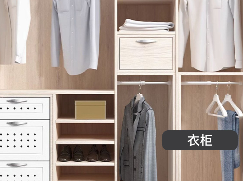 免打孔伸缩杆晾衣杆衣柜衣架白色烤漆挂衣浴帘杆子门帘窗帘支撑杆详情4