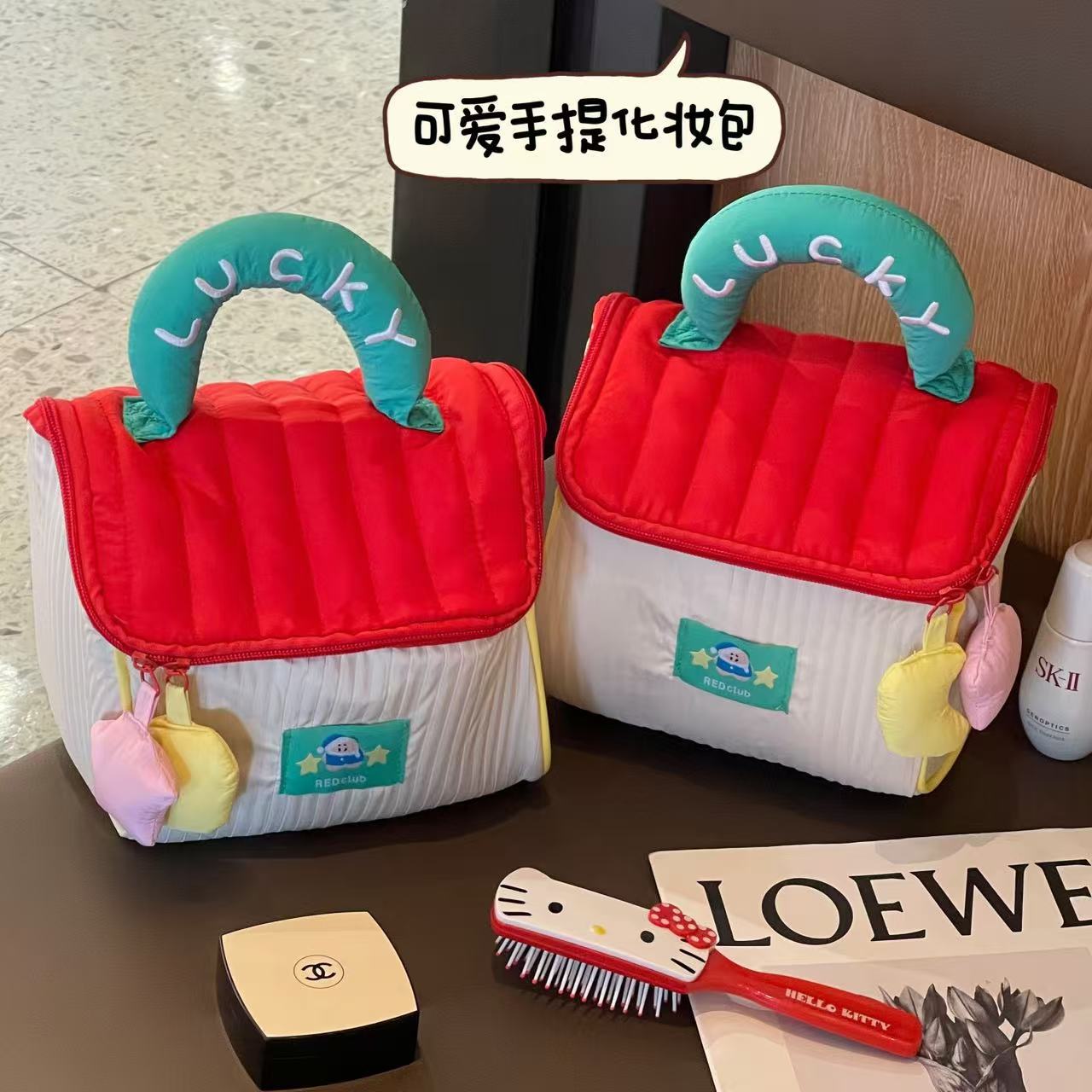 小房子化妆包可爱大容量高颜值手提便携防水旅行收纳包加厚洗漱包详情15