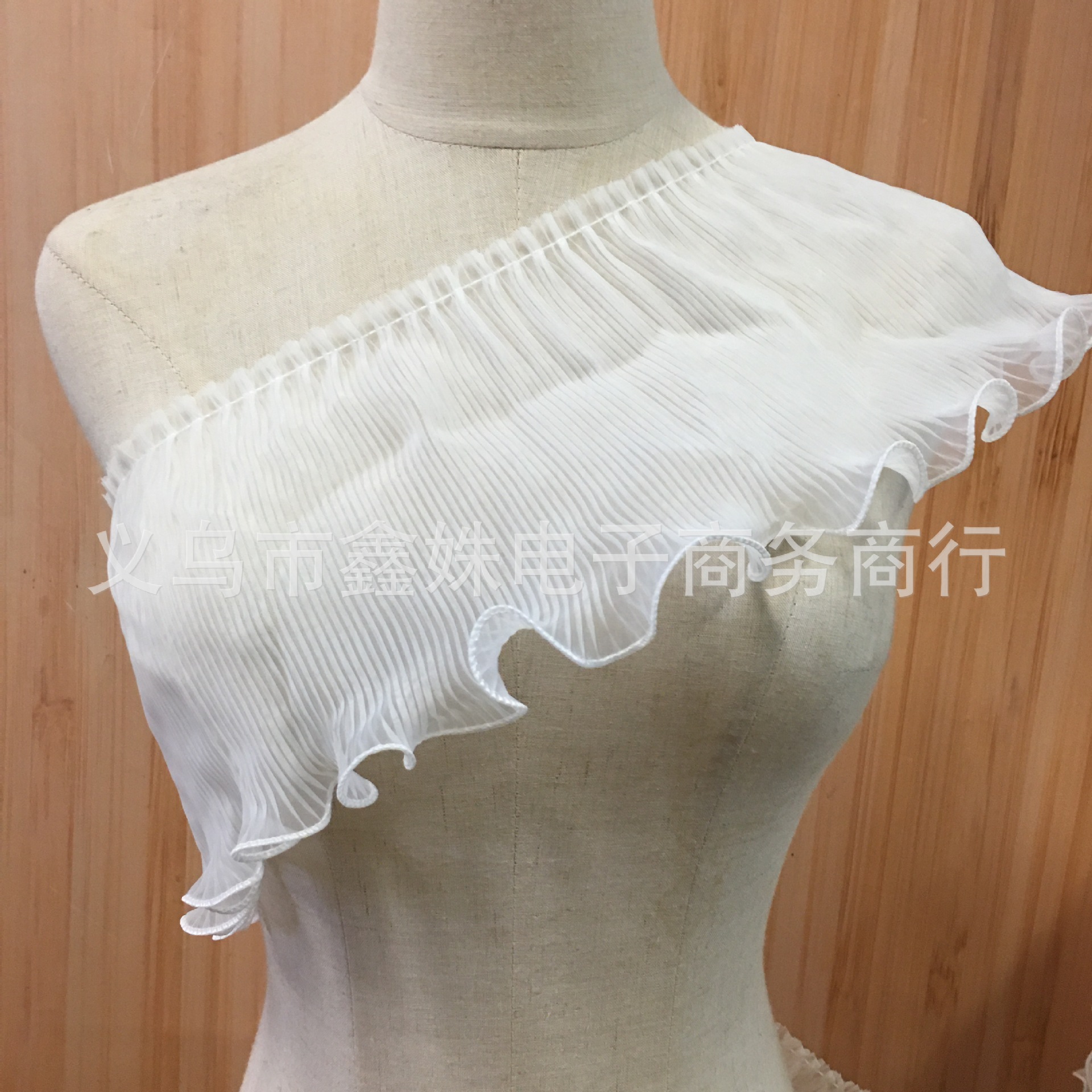 New chiffon pleated lace high-density clothing accessories pic 7
