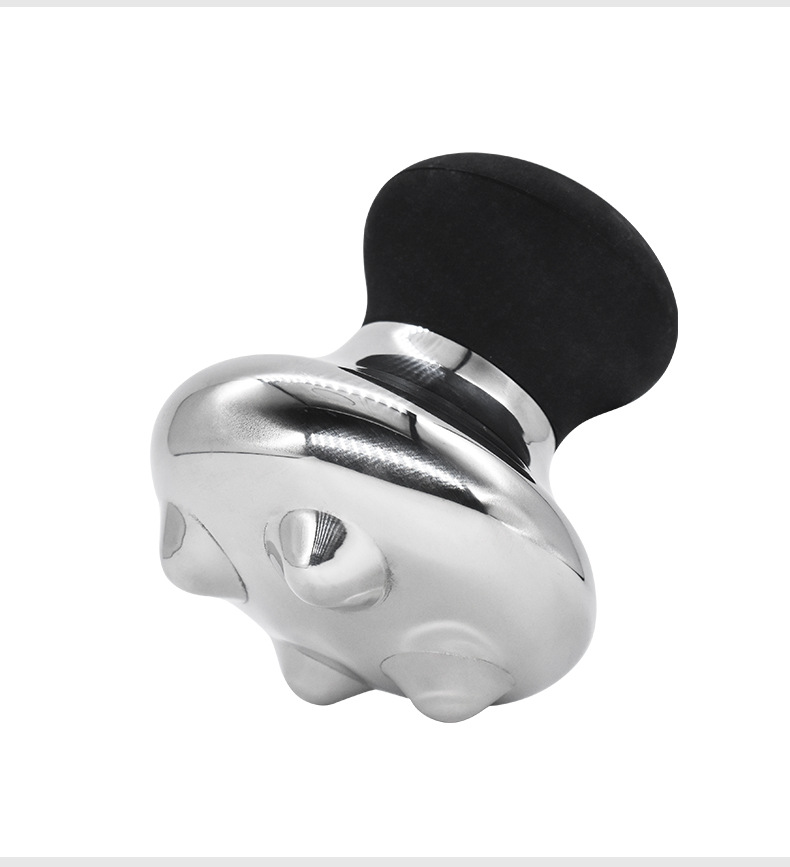 shanilak stainless steel massage mushroom facial and eye massage stone for unblocking meridians, pulling tendons, gua sha and beauty care with protruding points pic 14