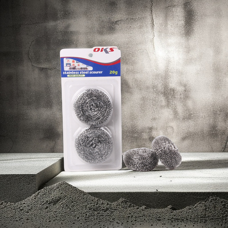 家用钢丝球不锈钢清洁球锅刷洗碗刷钢丝球厨房洗碗清洁球OKS详情4