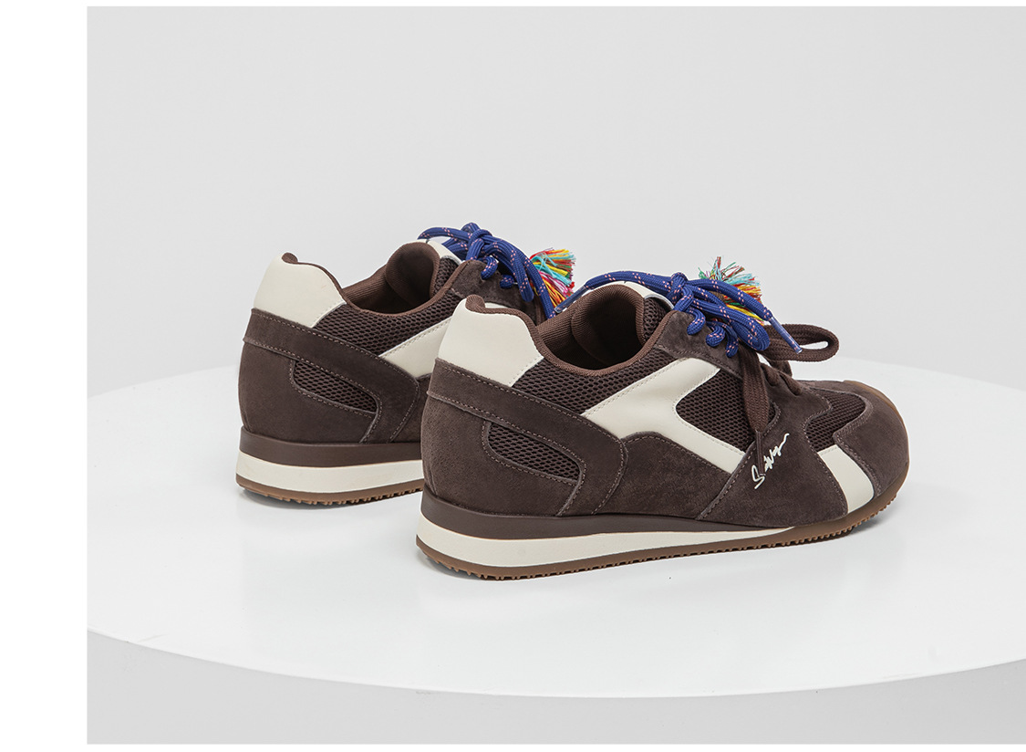 复古德训鞋女2025秋冬新款潮流透气鞋子内增高真皮百搭运动休闲鞋详情17