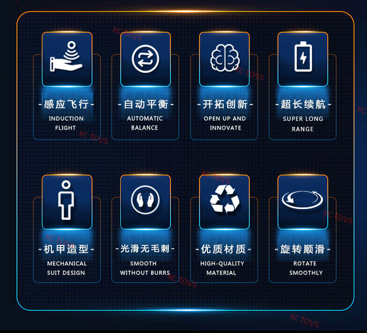 宇宙战警感应飞行器机甲战士悬浮飞行手势感应飞行玩具儿童飞行器详情3