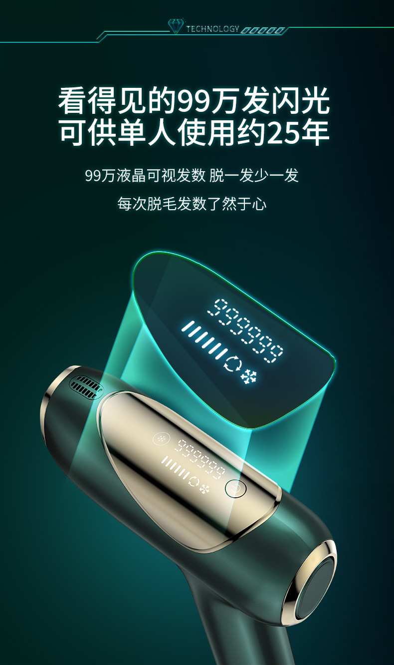 shanilak Intense Pulse Light Hair Removal Device Ice Point Home handheld Hair Removal Device Full-body ice hair Removal device pic 7