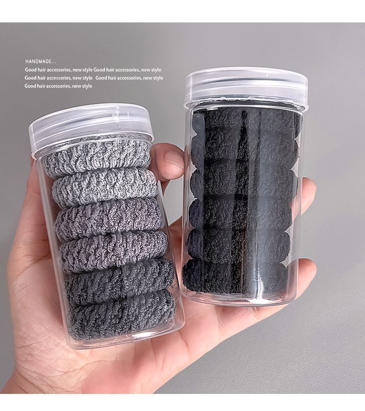 升级版加宽加厚发圈皮筋女提花纹路高弹力耐用头绳时尚马尾发绳详情15