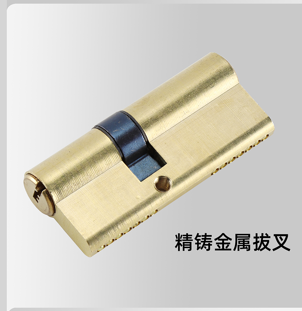 天地锁芯锁胆全铜房间门锁胆大门锁芯70MM木门锁芯不锈钢门锁茹遇详情3