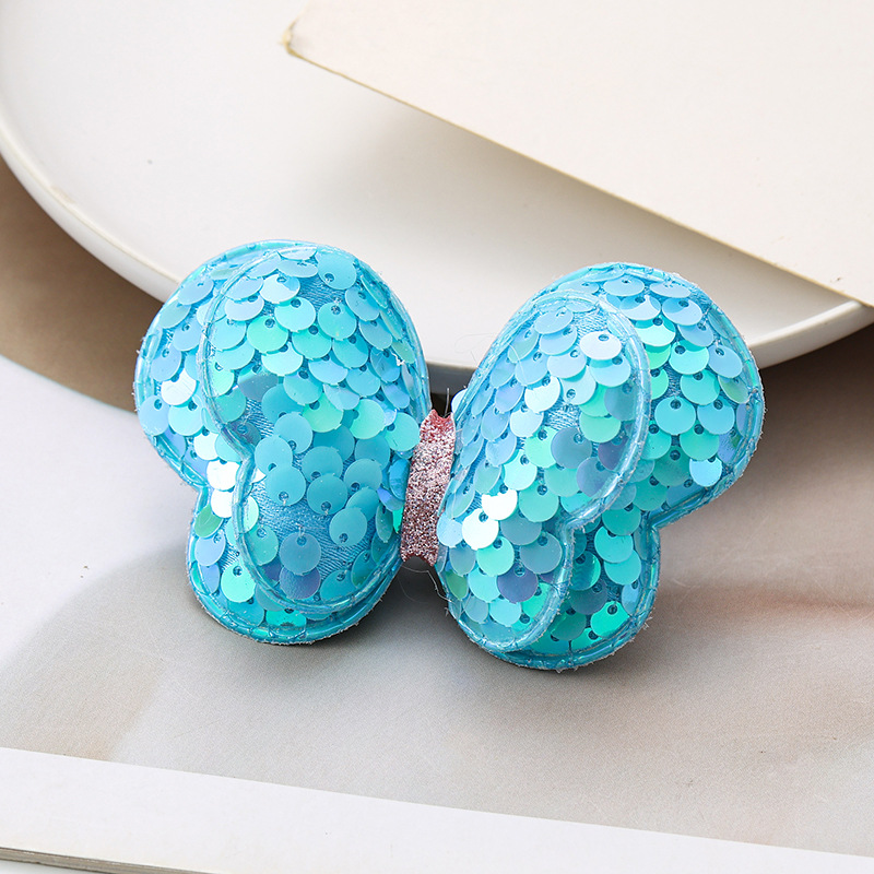 2025新款亮片蝴蝶发绳儿童发圈蝴蝶结扎高马尾头绳女孩橡皮筋头饰详情13