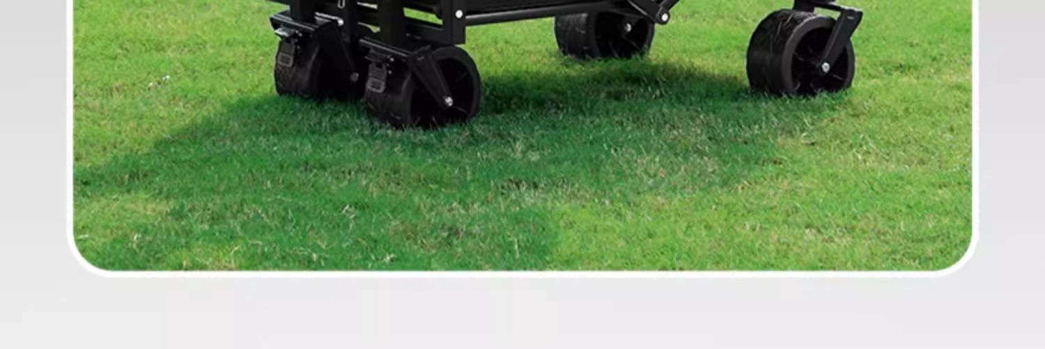 户外露营小推车儿童可躺露营车聚拢越野轮营地车摆摊折叠小推车详情8