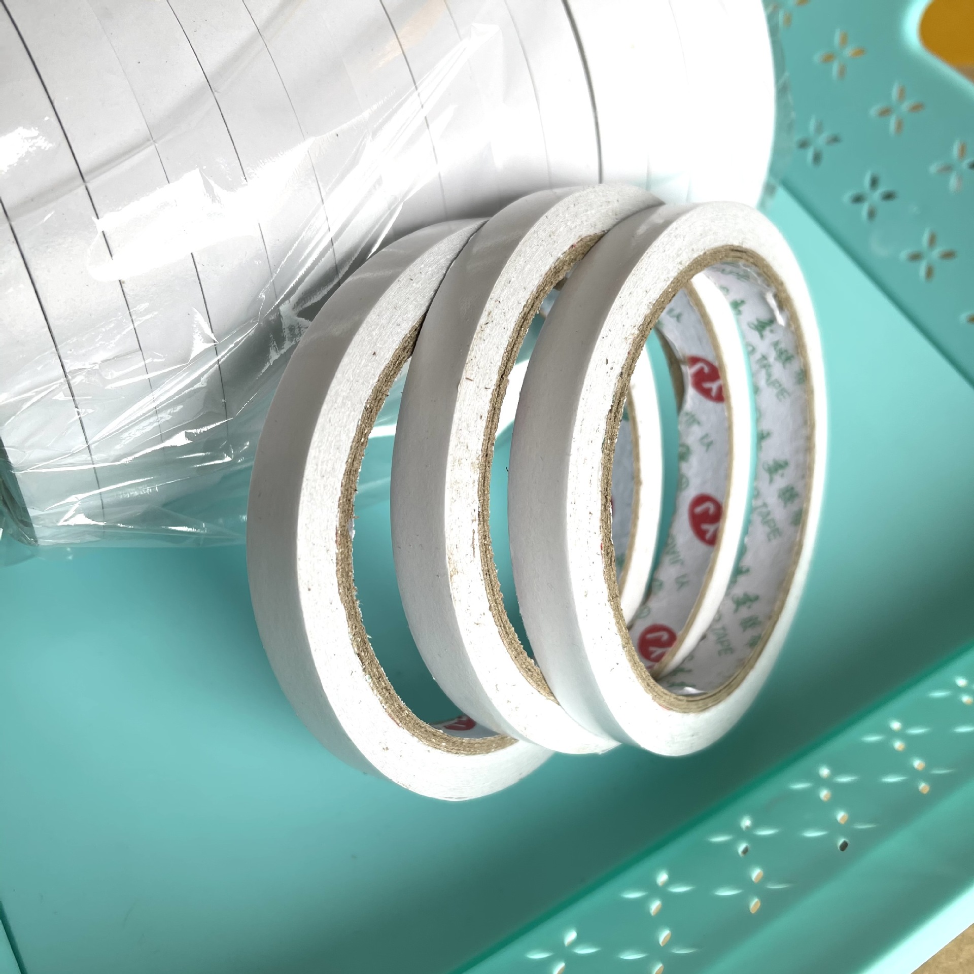 【 Zone 1-2 】【 Thickened 】 Double-sided tape 17/ pack 544/ box Stationery Double-sided tape single and double-sided tape paper hand-torn double-sided tape 1 yuan wholesale supply 2 yuan wholesale pic 5