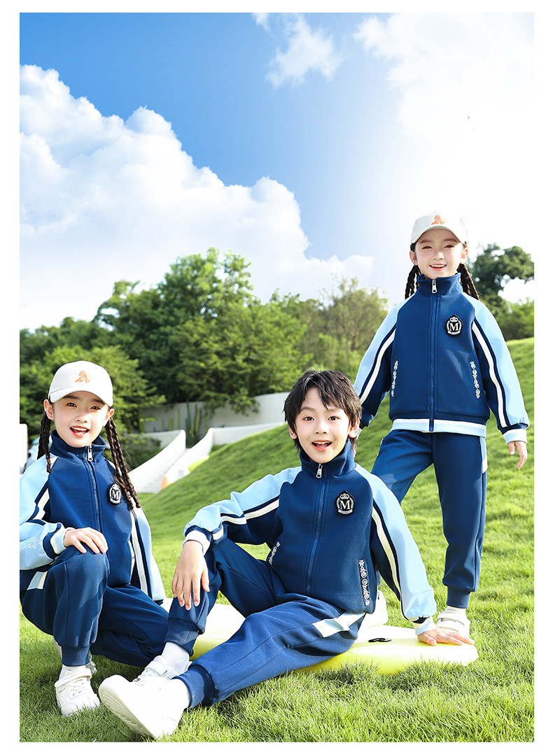 幼儿园园服中小学生校服套装运动会团体班服运动服春秋新款教师服详情12