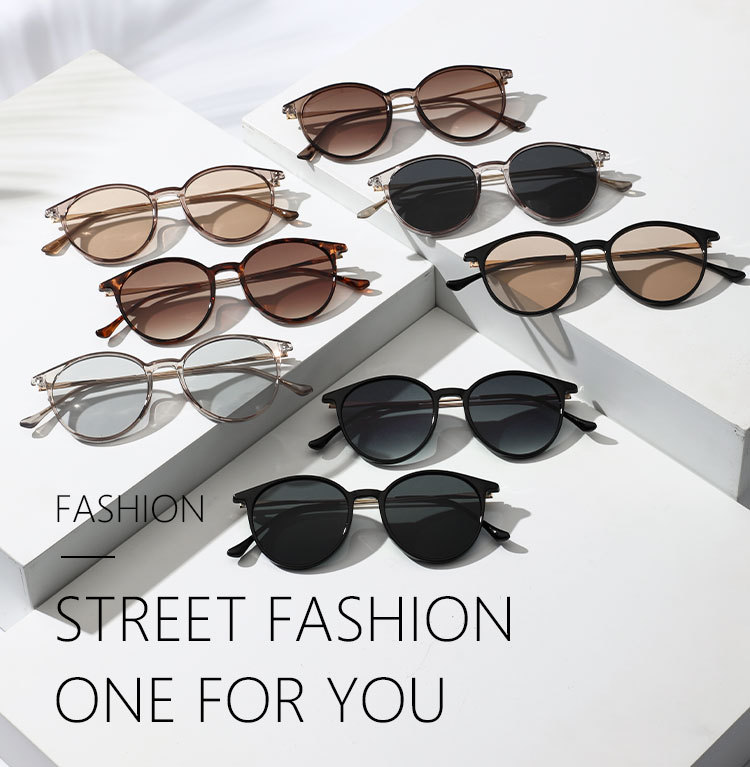 New fashionable round-face sunglasses from Europe and America, trendy driver sunglasses, universal for both men and women, cross-border sunglasses exclusively available pic 2