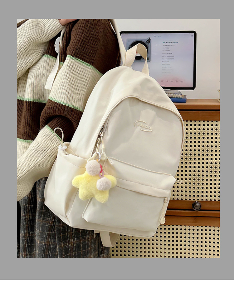 日系ins休闲校园小书包女高中大学生初中女生双肩包轻便旅游背包详情1