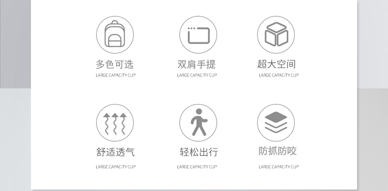 Pet bag for aviation, foldable cat bag, breathable, large-capacity cat and dog, outdoor travel pet backpack, double-shoulder cat bag pic 2