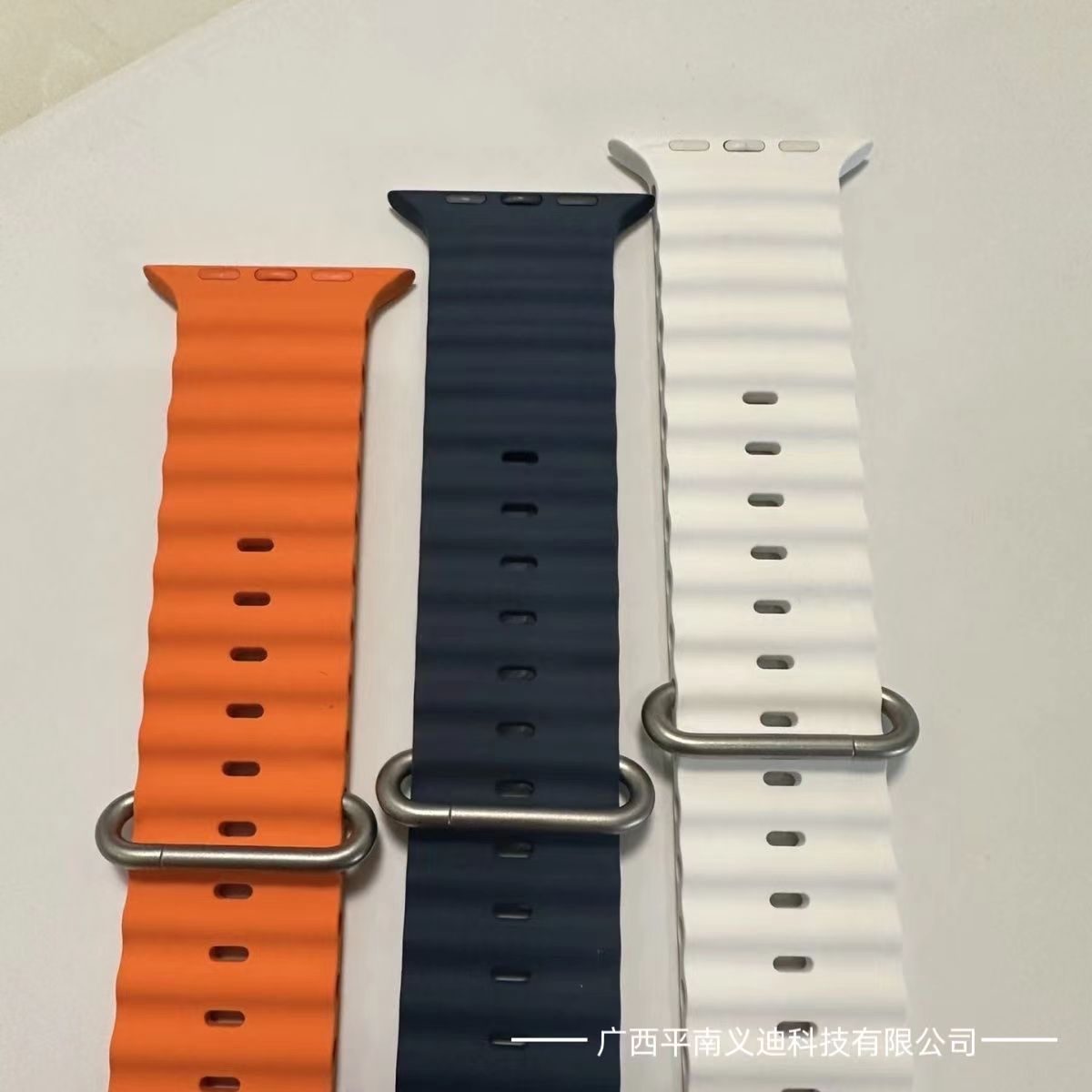 适用于iwatch苹果海洋系列表带硅胶专用日常运动百搭防水海洋表带详情8