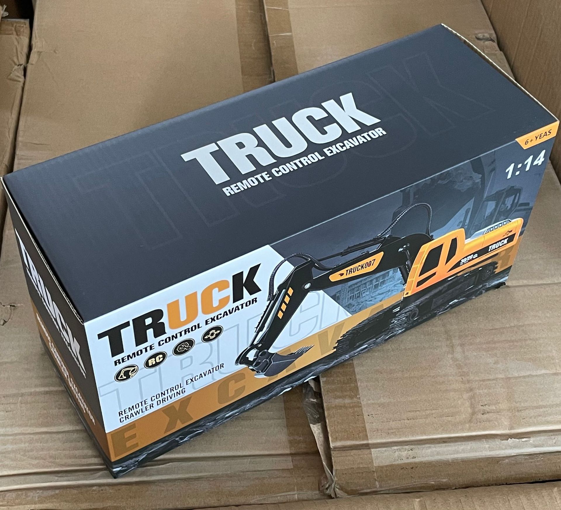 大号合金遥控玩具车男孩遥控挖掘机工程车挖土机遥控车挖挖机玩具详情1