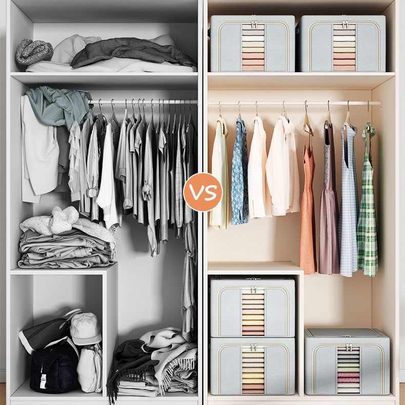 衣柜衣服被子收纳箱大容量折叠杂物百纳箱宿舍透明搬家打包收纳箱详情2