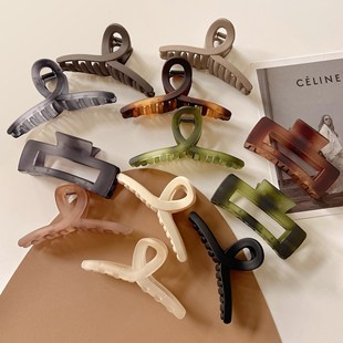 Black shark hair clips for women with a high-end feel, large hair volume, big hair gripper, back of the head, updo hair clips, headwear gripper pic 7