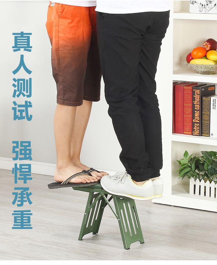 加厚折叠凳超轻手提耐用鲁班凳便携式钓鱼凳宿舍凳超矮多功能马扎详情7