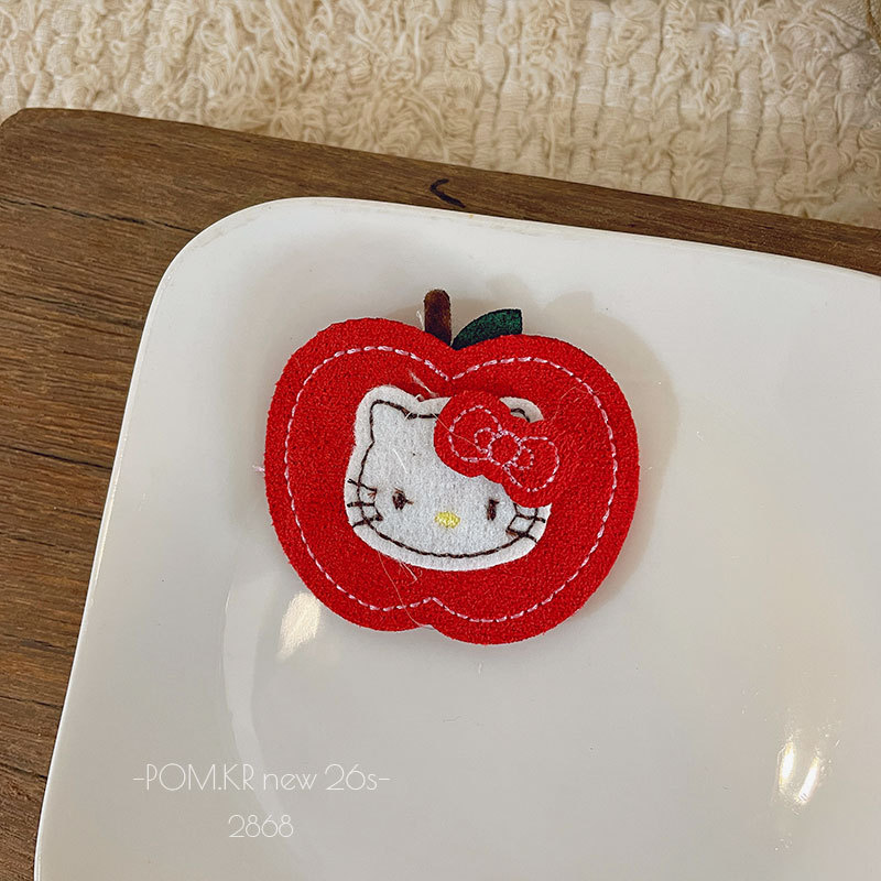Hello Kitty水果造型布贴绣花标DIY刺绣补丁烫布贴小熊贴布手工装饰材料详情7