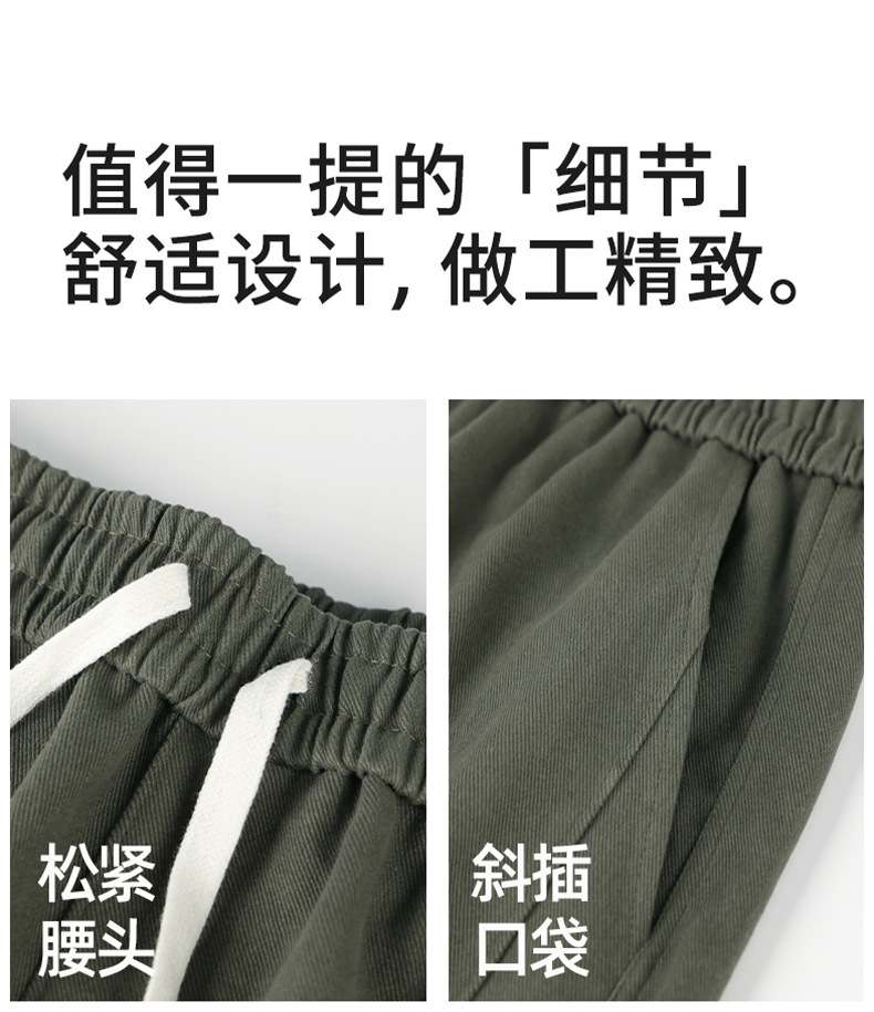 纯棉工装裤男2025秋冬宽松运动卫裤男士直筒休闲长裤冬季加绒裤子详情15