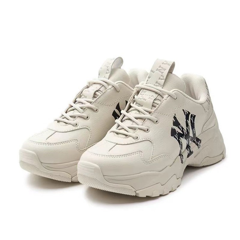 莆田高版本纯原MLB爆款轻量增高厚底老爹鞋2024新款学院情侣百搭详情12