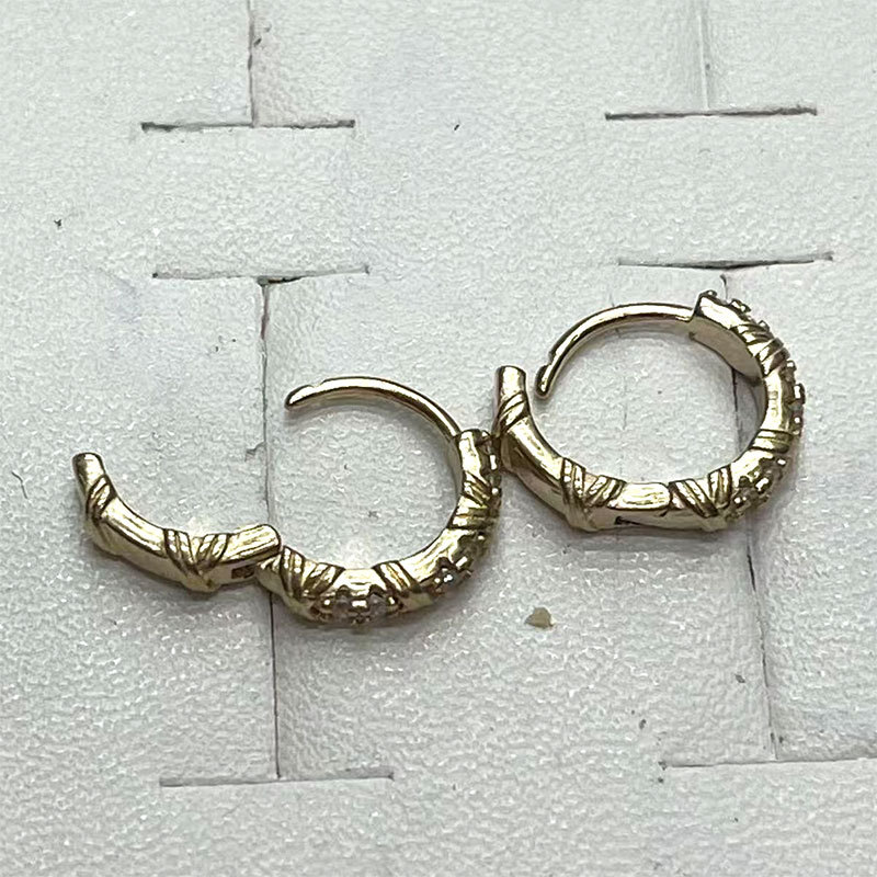 Cross-border bestsellers, Instagram-style earrings, versatile, simple and fashionable, golden earrings, round gold-plated earrings pic 5