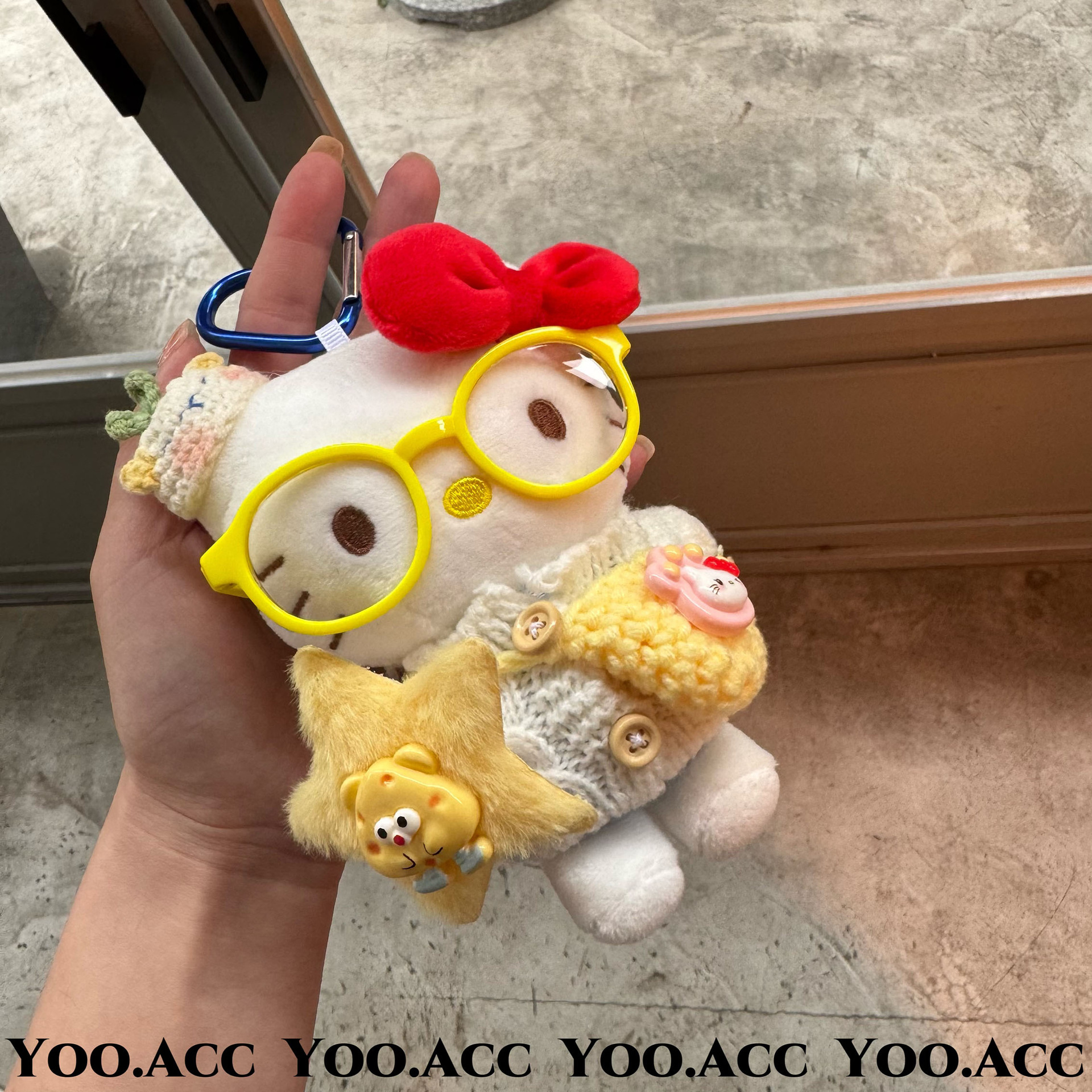 【YOO】正版卡通KT包挂韩国东大门可爱玩偶毛绒公仔小红书钥匙扣详情8