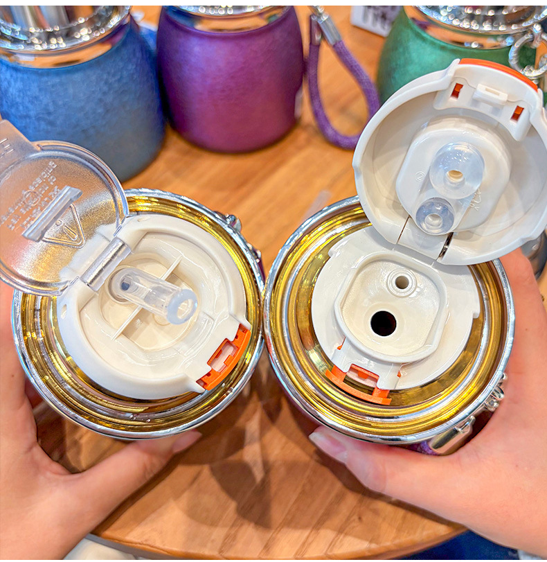 新款覆钛葫芦保温杯新款小巧泡茶便携茶具户外男女高档轻奢迷你水详情17