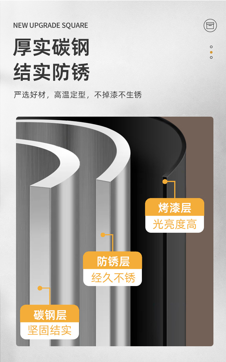 Household kitchen sink rack, non-perforated dish rack, carbon steel storage and organization rack, storage rack, draining rack pic 5