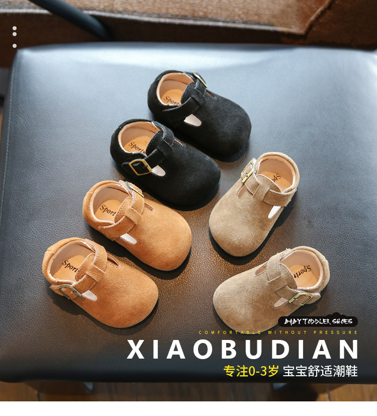 女童单鞋秋季新款儿童勃肯鞋软底婴儿学步鞋女宝宝豆豆鞋小童鞋子详情3