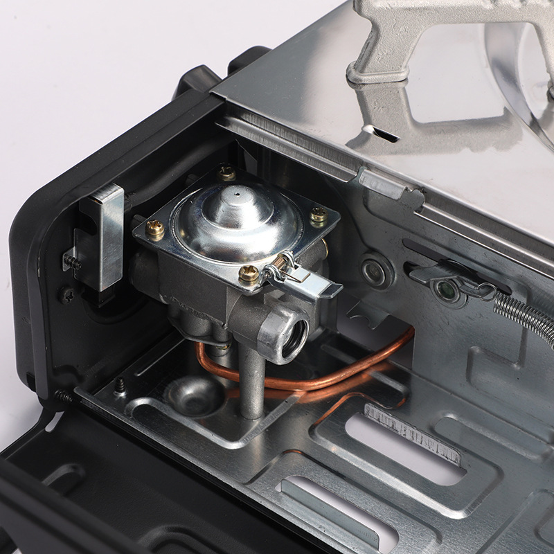 多功能双口卡式炉不锈钢面板一擦即净双眼户外便携瓦斯炉批发详情10