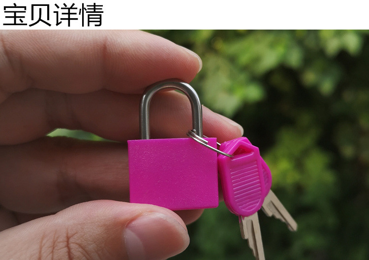 Colorful padlocks, universal mini locks, candy-colored student and toddler teaching AIDS, small locks, cartoon luggage mini locks pic 7
