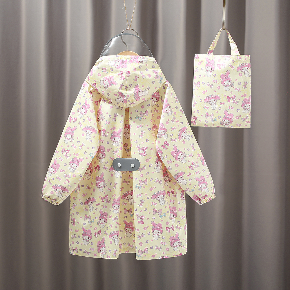 高品质库洛萌奥特儿童雨衣长款书包位大帽檐雨衣中小童雨披强防水详情32