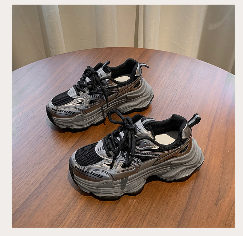 2025春夏季新款爆款老爹鞋女厚底增高轻便休闲运动鞋 网面透气百搭女式单鞋 潮流时尚舒适跑步鞋详情21