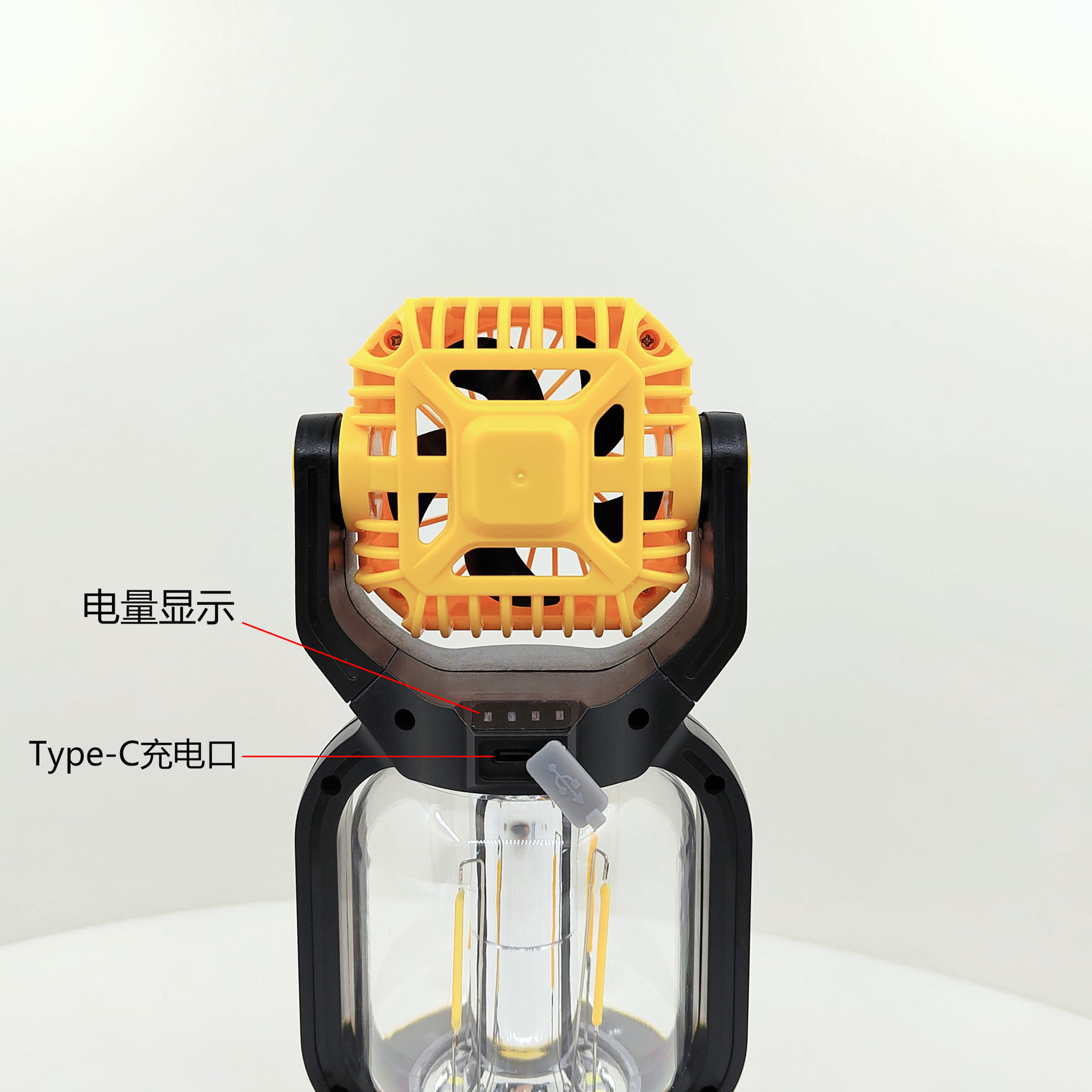 户外LED钨丝露营灯帐篷灯照明灯风扇灯强光手电筒手提灯应急灯详情4