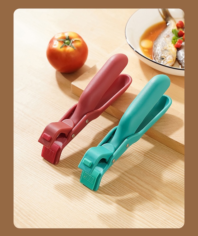 Anti-scald scald holder, bowl clamp, multi-functional plate lifting clamp, cross-border anti-slip, creative household kitchen silicone anti-scald holder pic 13