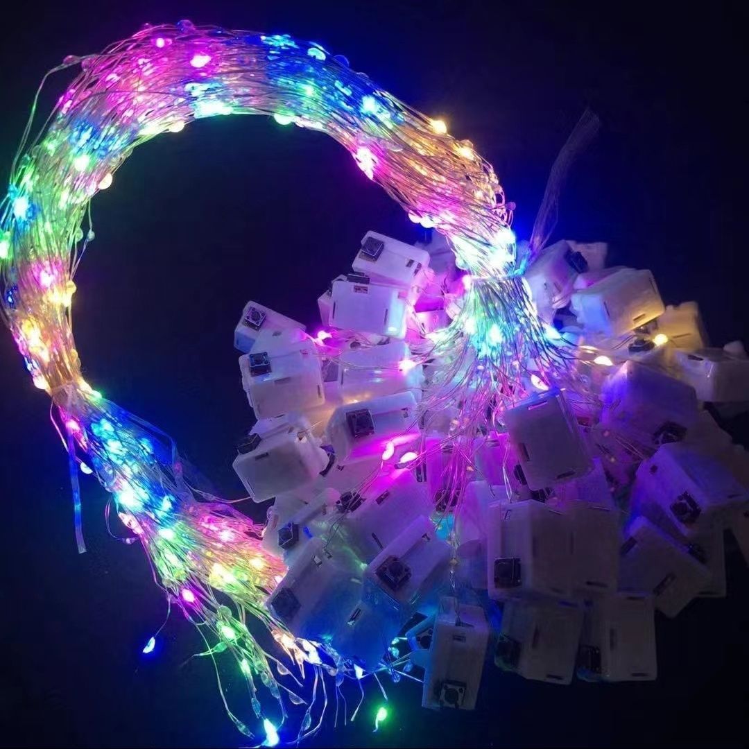 LED light strings, flashing copper wire light strings, decorative lights, cakes, flower bouquets, gift boxes, starry sky flower shop light strips wholesale pic 23
