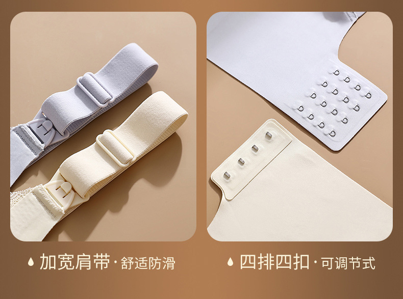 哺乳内衣孕妇孕期哺乳期两用收副乳防下垂产后喂奶专用大码文胸罩详情44