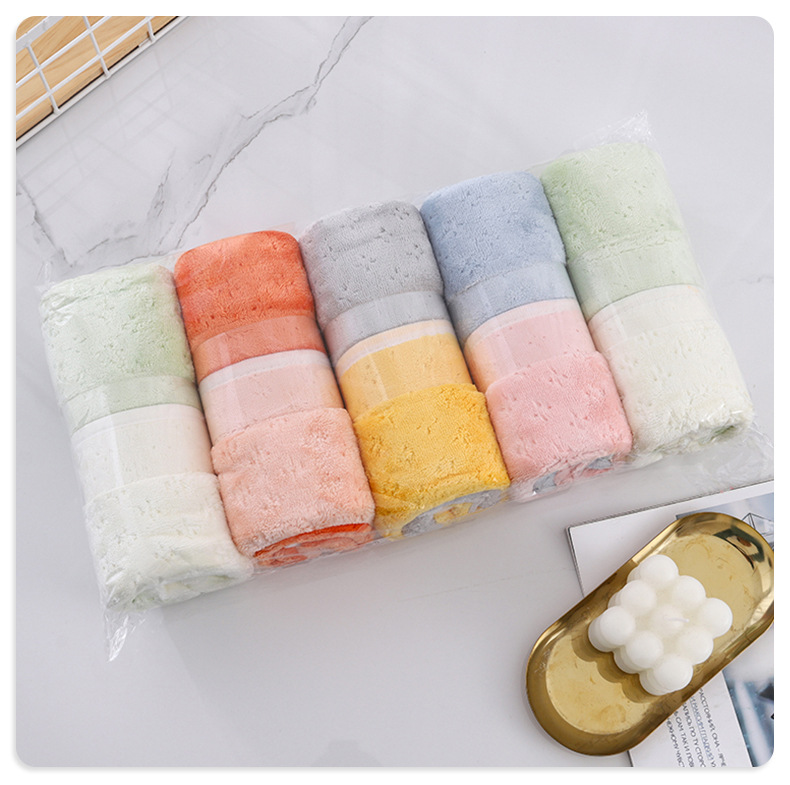 Wholesale coral fleece double-sided dual-color towel blanket, household skin-friendly soft thickened absorbent towel and bath towel from the manufacturer pic 12