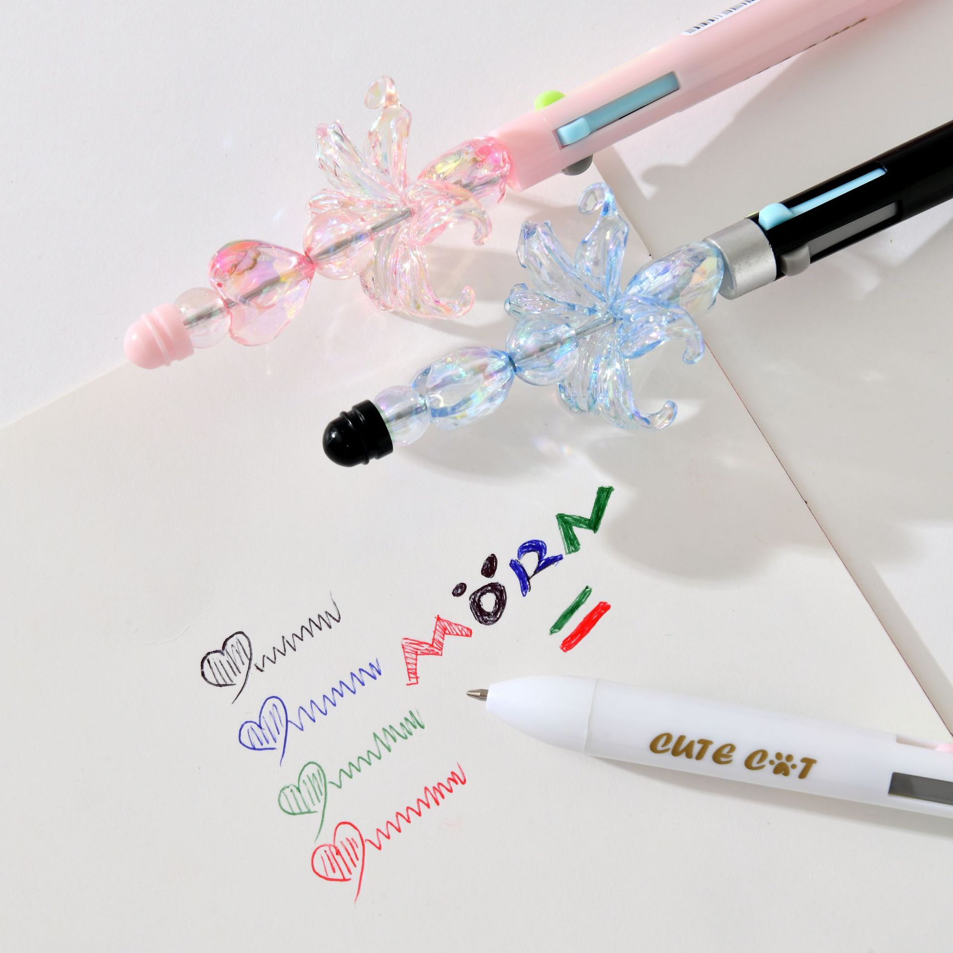Chenxi Chuan Chuan Le 4-color Ballpoint Pen, creative and fun medium Oil pen, notebook, drawing, marking and color pen, New stationery wholesale pic 3