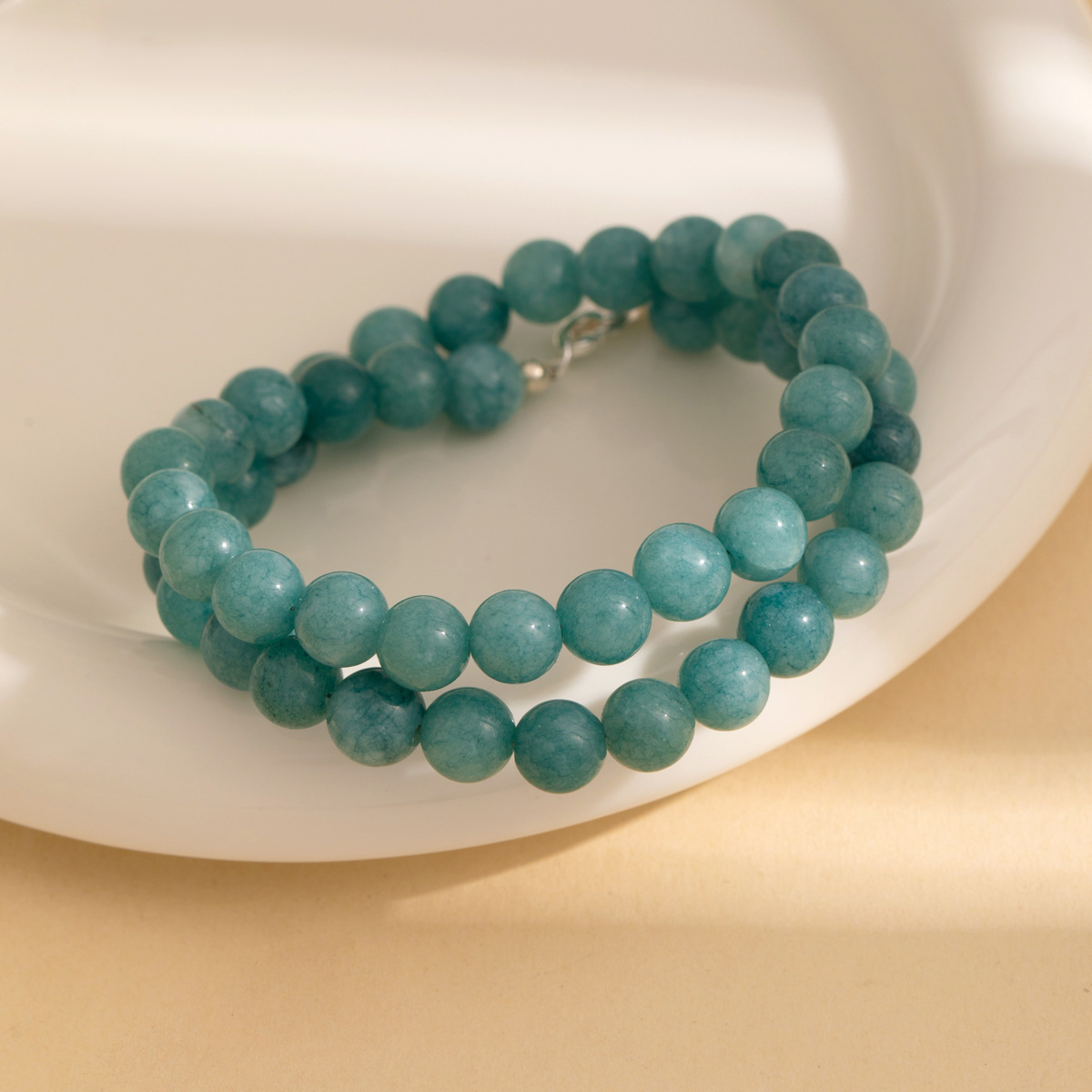 High-end colored beaded necklace for women, light luxury and niche spring and summer dopamine freshwater pearl collarbone chain necklace wholesale pic 69