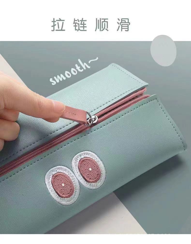 皮质笔袋个性文具盒大容量耐脏防水收纳盒新款中小学生笔袋批发详情6