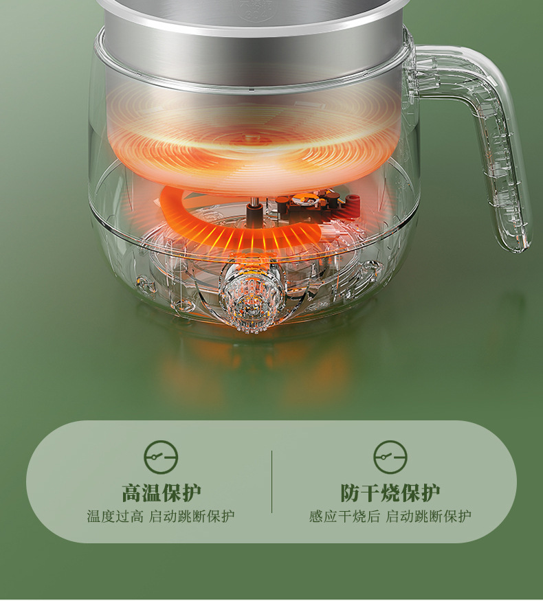 安博尔家用电煮锅不锈钢内胆蒸煮一体锅宿舍小型泡面锅一人食火锅详情15