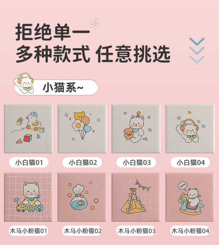 婴儿防撞墙贴儿童卡通软包宝宝防撞磕碰墙垫榻榻米防撞条儿童房墙详情2