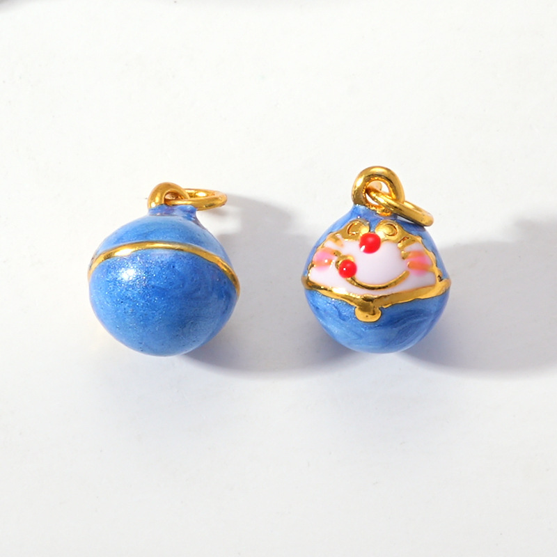 Ancient Vietnamese sand gold accessories, high color retention, beaded peach with zirconium pendant, bracelet, necklace, extension chain diy accessories pic 27