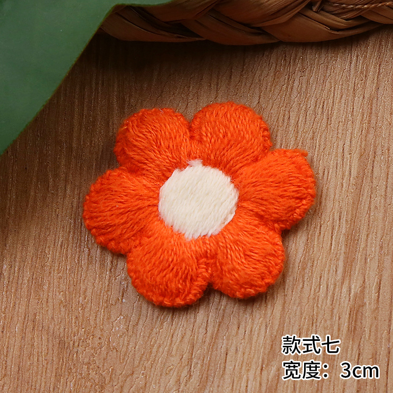 Multicolored knitted flower yarn with colorful lace, 3-centimeter-wide clothing accessories manufacturer for sale pic 11
